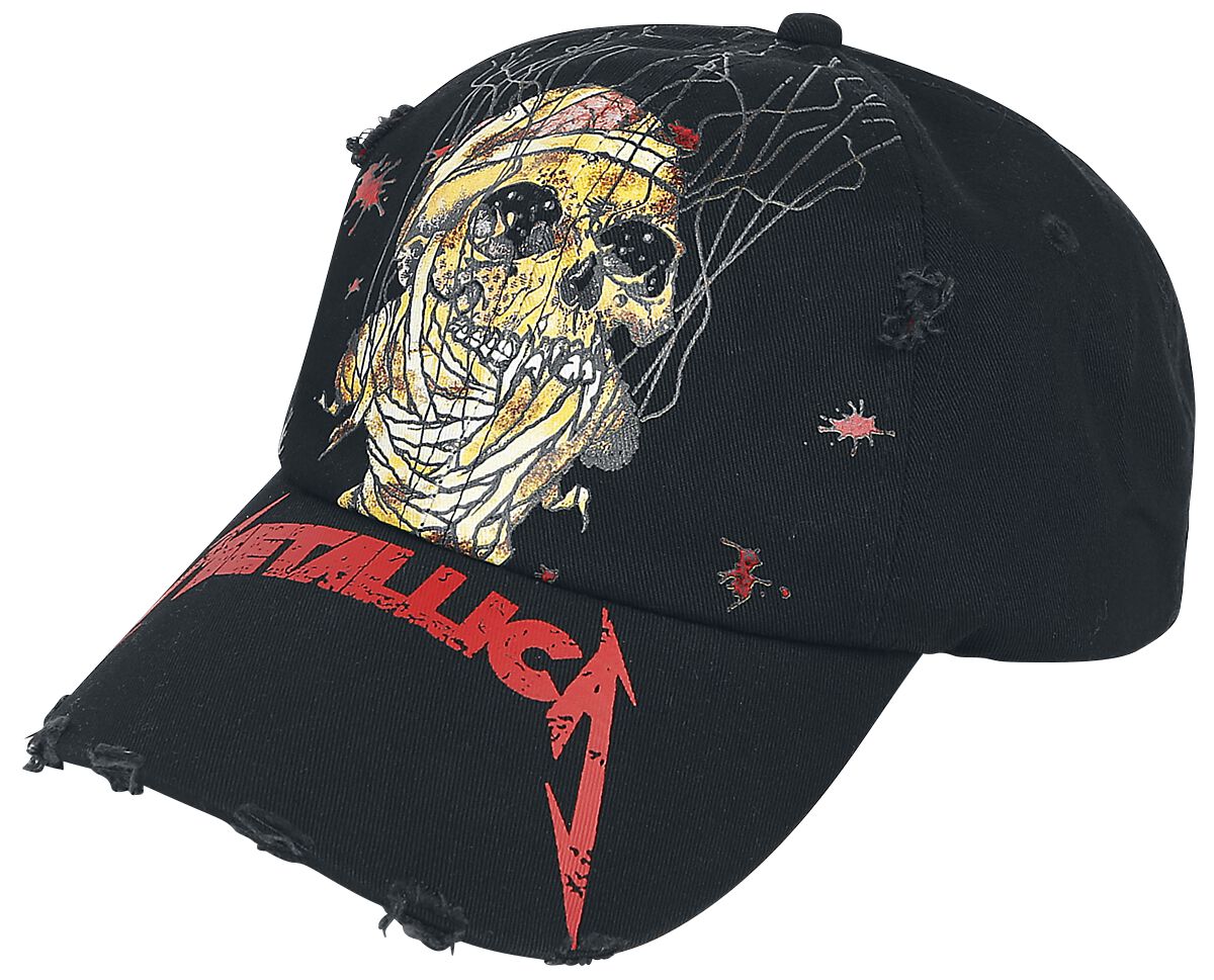 Metallica Cap - One - Distressed Dad Cap - schwarz  - Lizenziertes Merchandise!