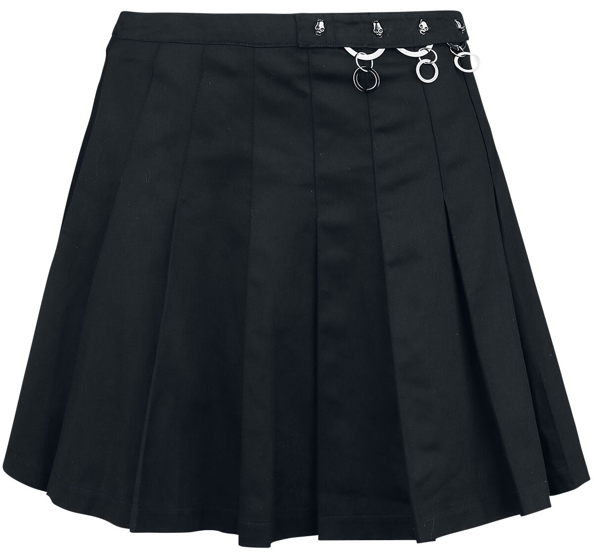 Banned Alternative Pleated Ring Skirt Kurzer Rock schwarz in XL