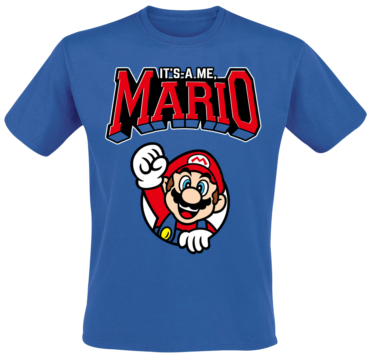 Super Mario - Varsity - T-Shirt - blau