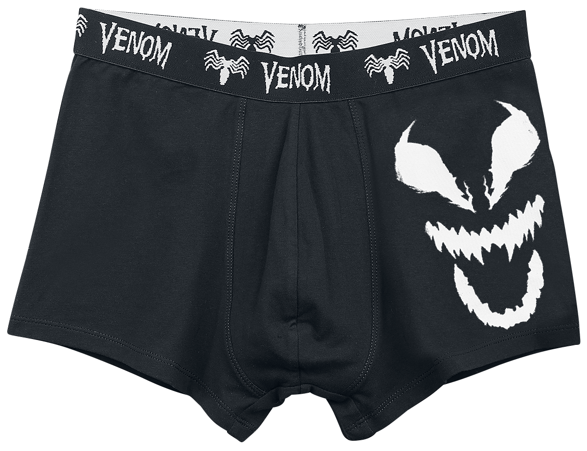 Venom (Marvel) Logo Boxershort schwarz - 24.15% Rabatt