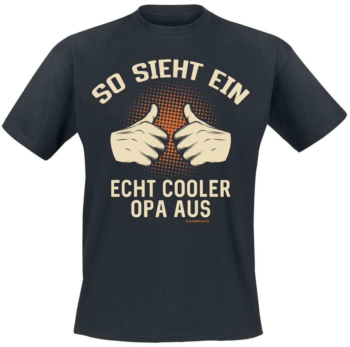 Familie & Freunde So sieht ein echt cooler Opa aus T-Shirt schwarz