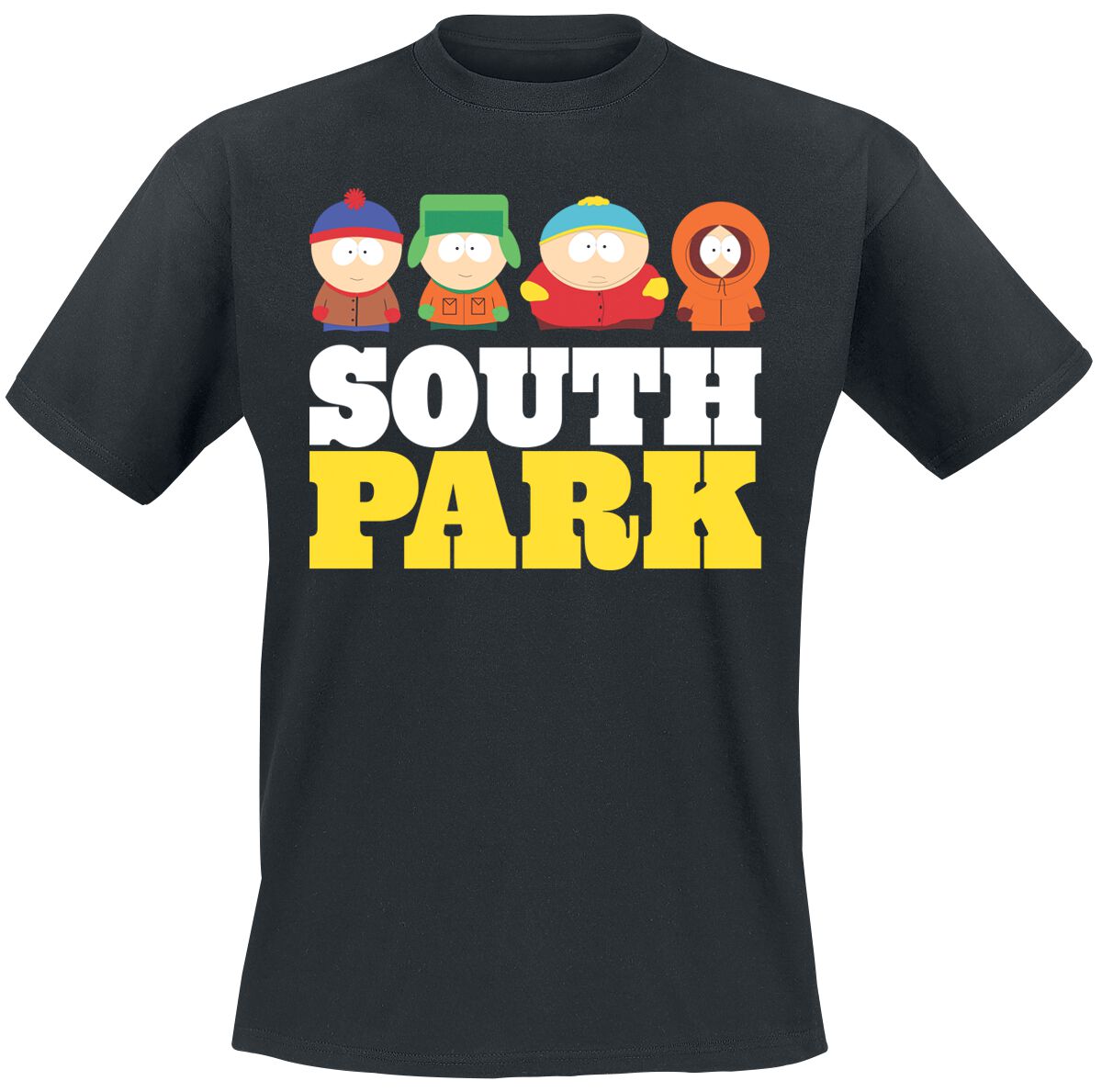 South Park T-Shirt - S bis 5XL - für Männer - Größe S - schwarz  - Lizenzierter Fanartikel