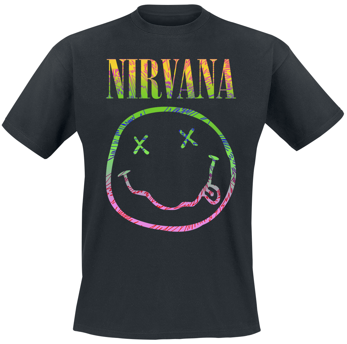 Nirvana - Sorbet Ray - T-Shirt - schwarz