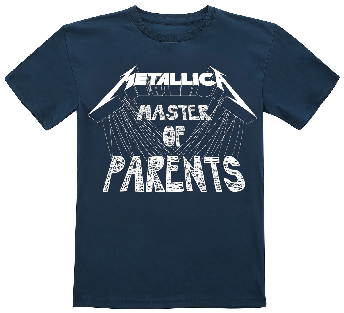 Metallica T-Shirt für Kleinkinder - Kids - Master Of Parents - für Mädchen & Jungen - navy  - Lizenziertes Merchandise!