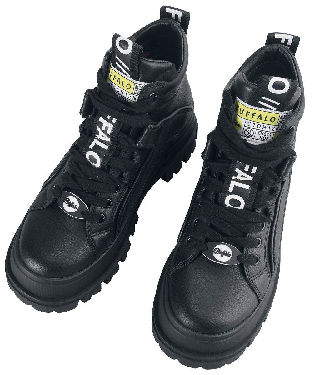 Buffalo Sneaker high - Aspha NC Mid - EU36 bis EU41 - für Damen - Größe EU37 - schwarz