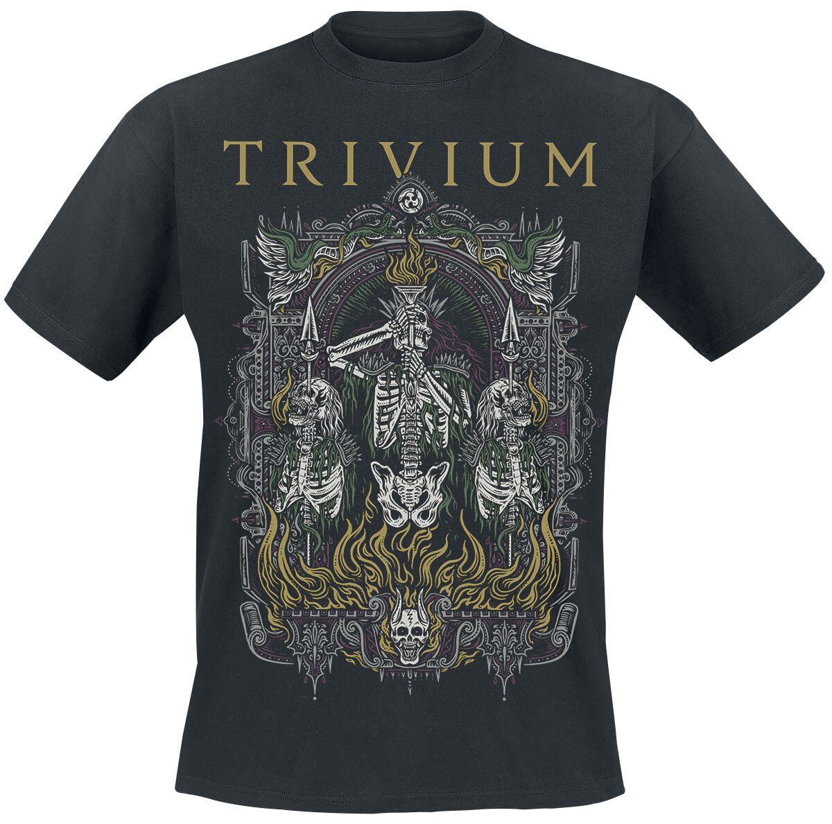 Image of Trivium Skelly Frame T-Shirt schwarz