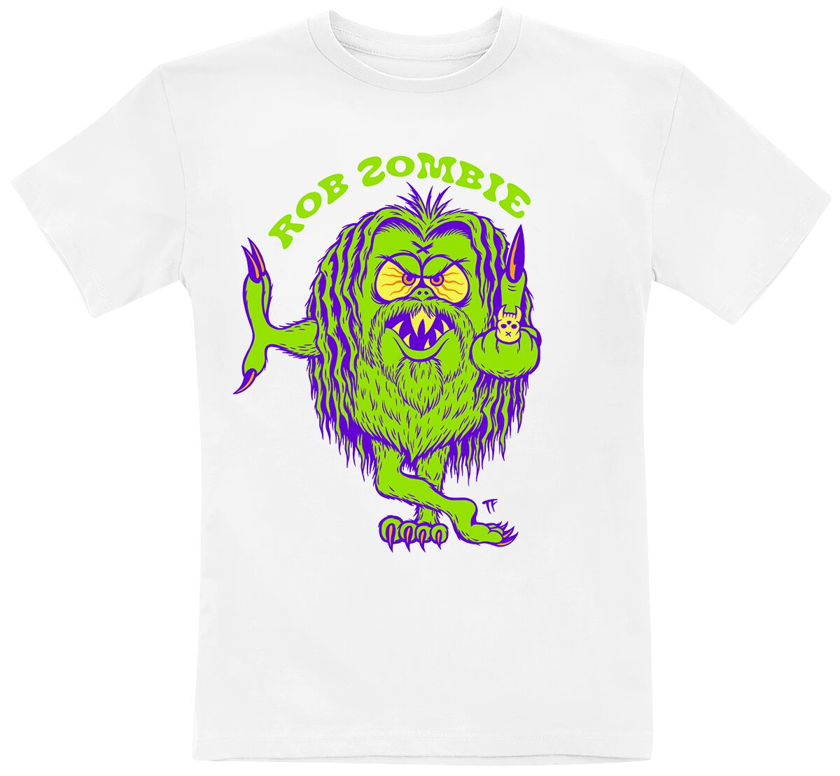 Image of Rob Zombie Kids - Mean Green Kinder-Shirt weiß
