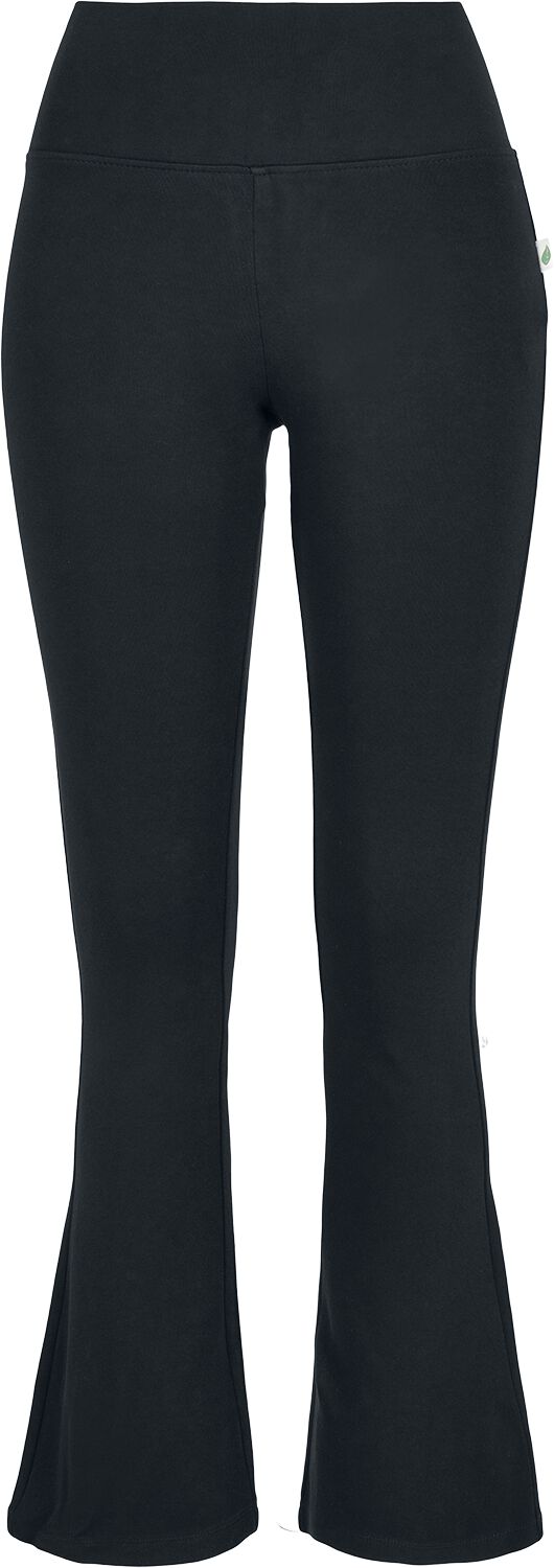 Urban Classics Leggings - Ladies Organic Interlock Bootcut Leggings - XS bis 5XL - für Damen - Größe 3XL - schwarz