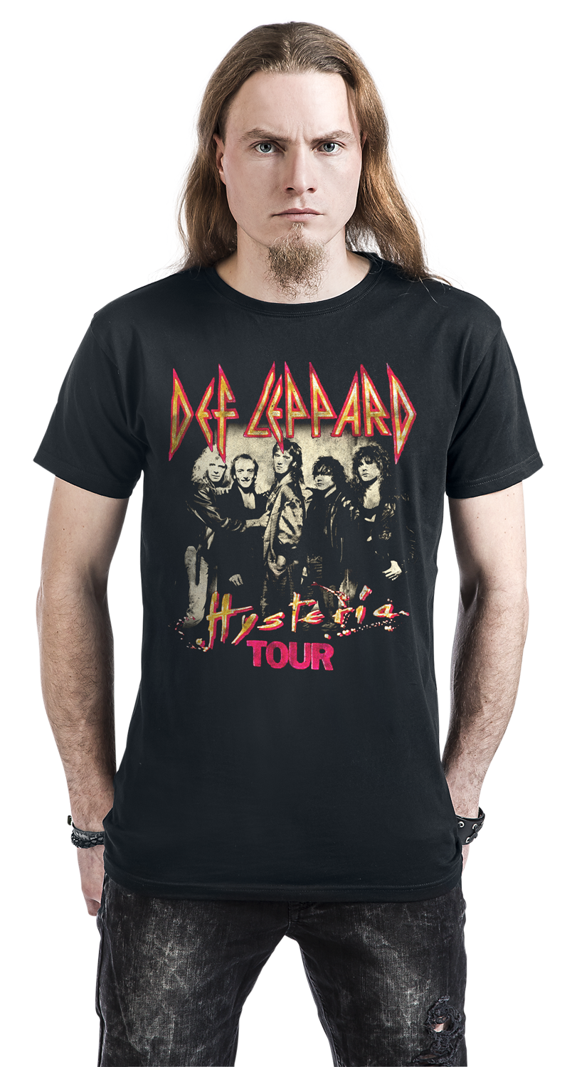 Def Leppard Hysteria Tour T-Shirt schwarz