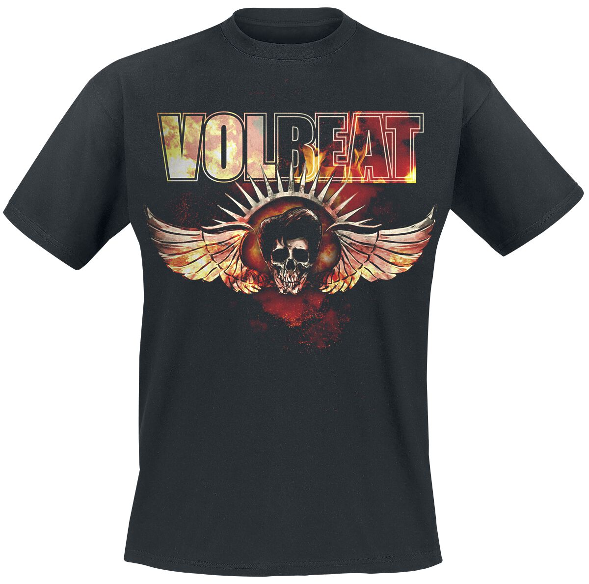 Image of Volbeat Burning Skullwing T-Shirt schwarz