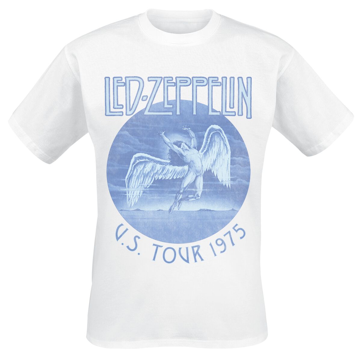 Led Zeppelin Tour 75 T-Shirt weiß in XXL