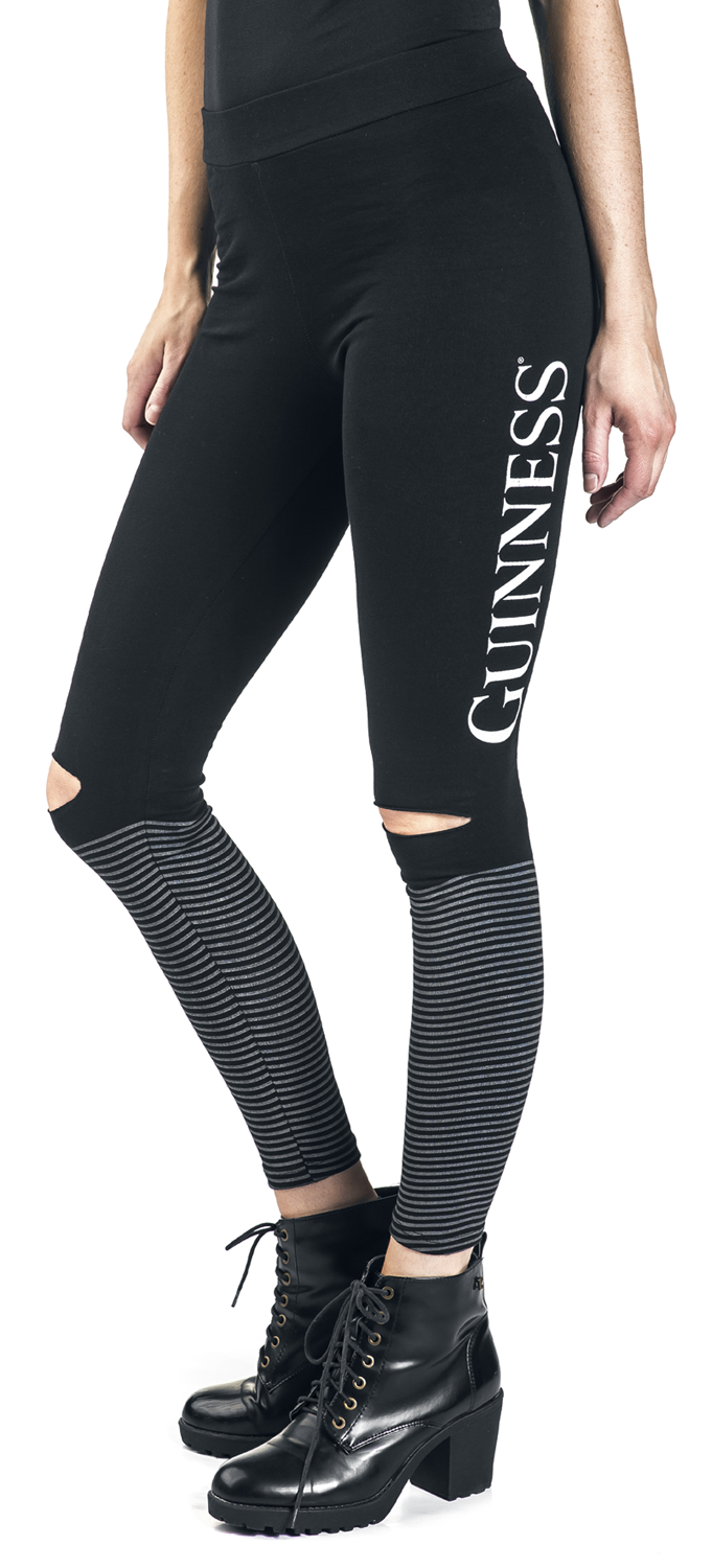 Guinness Schriftzug Leggings schwarz