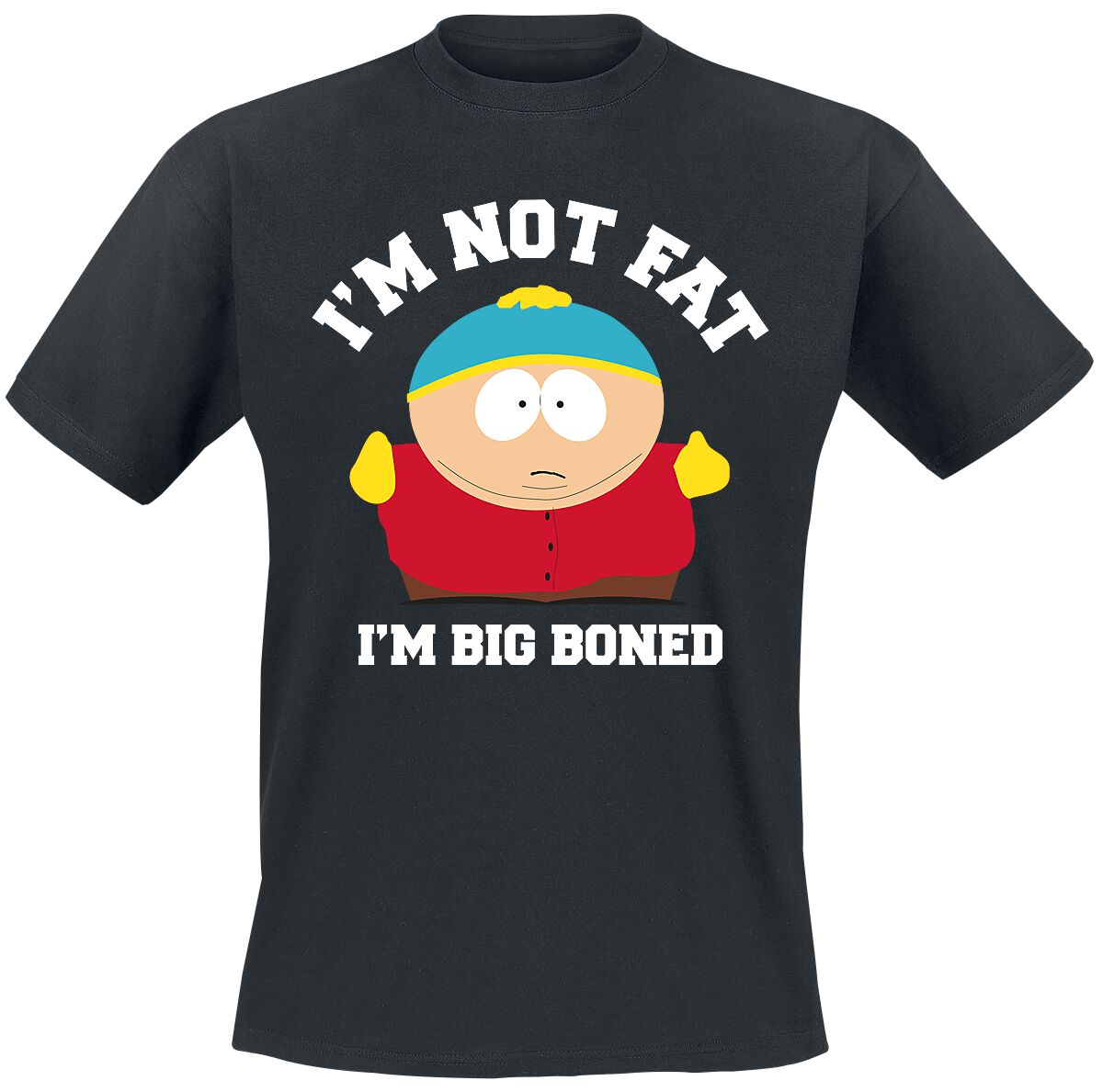 South Park T-Shirt - I´m Not Fat, I´m Big Boned! - M bis 4XL - für Männer - Größe 4XL - schwarz  - Lizenzierter Fanartikel
