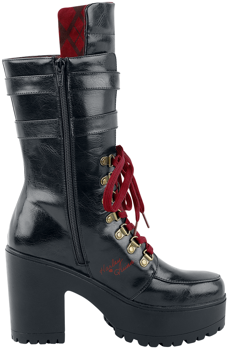 Suicide Squad 2 - Harley Quinn Schnürstiefel schwarzbraun