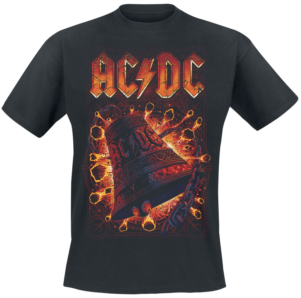 Image of AC/DC Hells Bells Explosion T-Shirt schwarz
