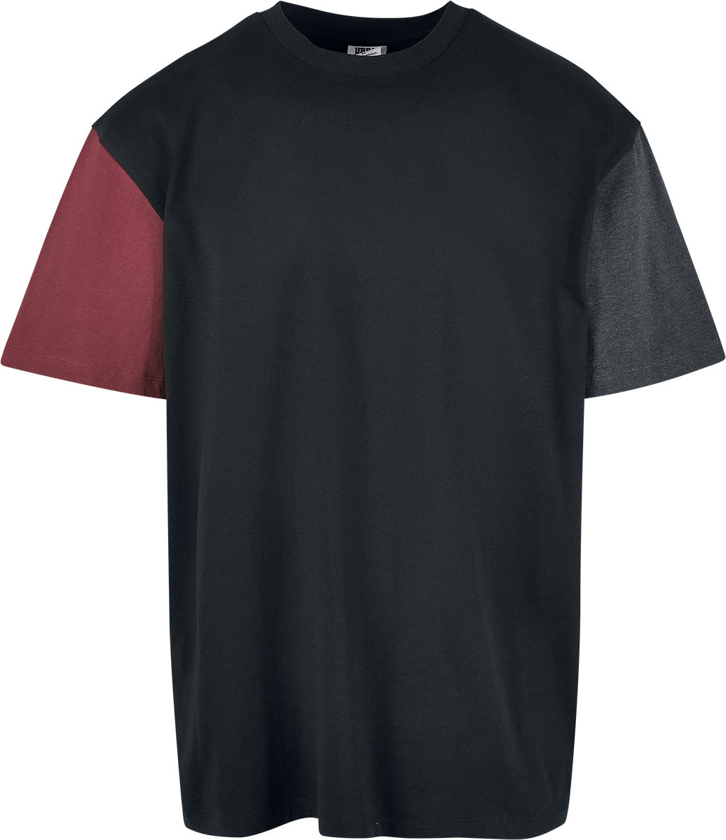 Urban Classics - Organic Oversized Colorblock Tee - T-Shirt - schwarz