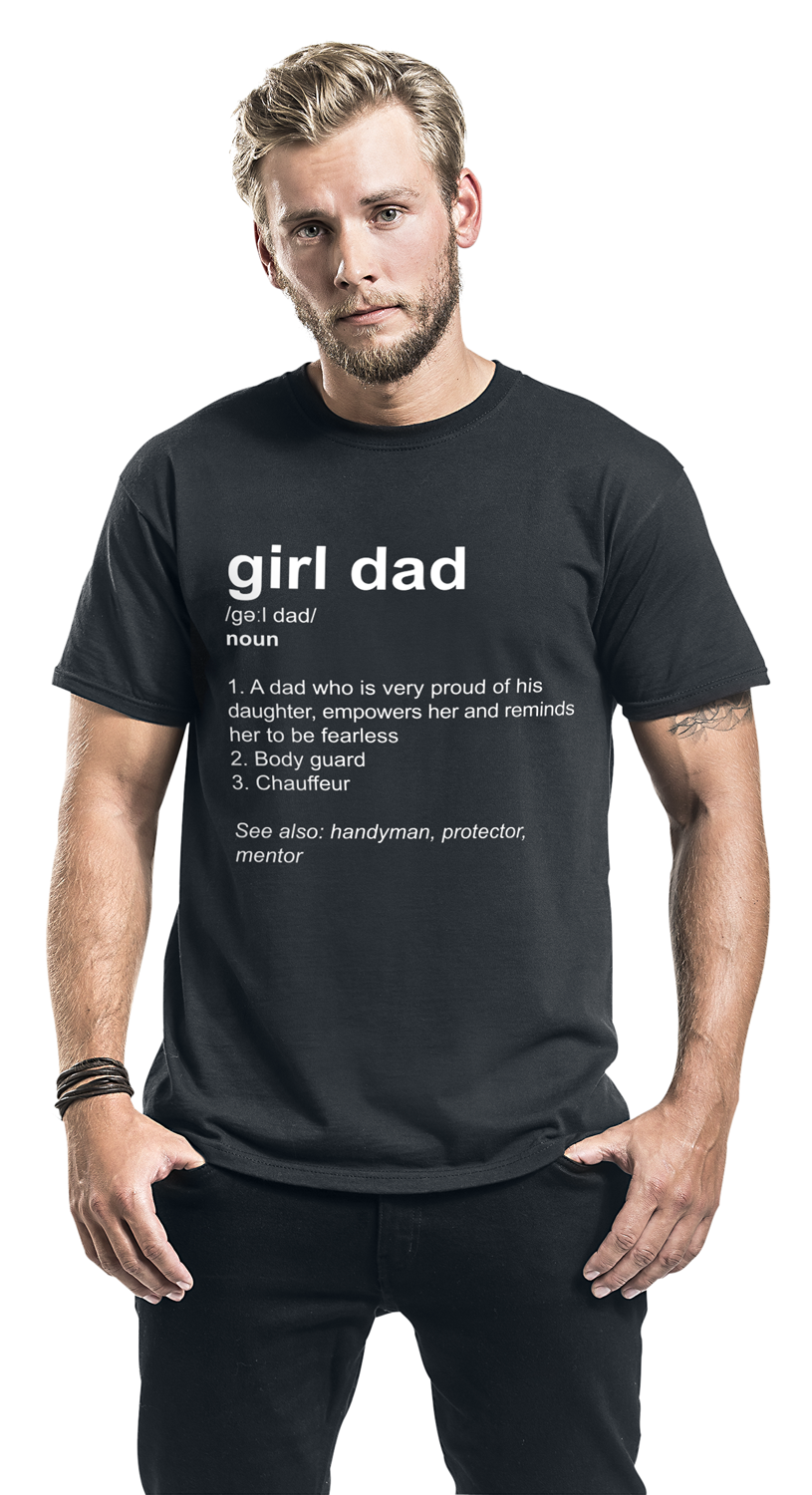 Familie & Freunde Definition Girl Dad T-Shirt schwarz