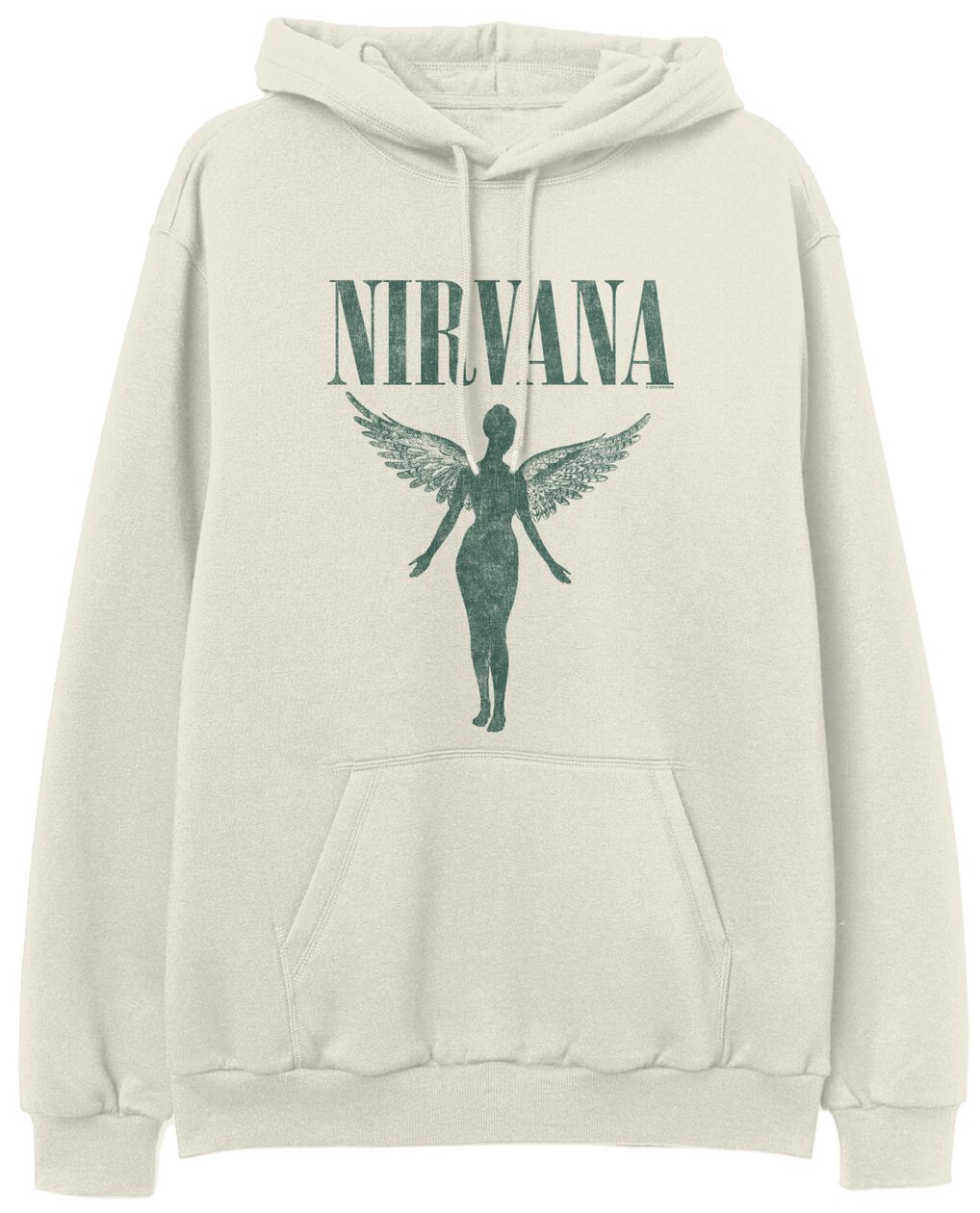 Nirvana Angel Kapuzenpullover beige in XXL