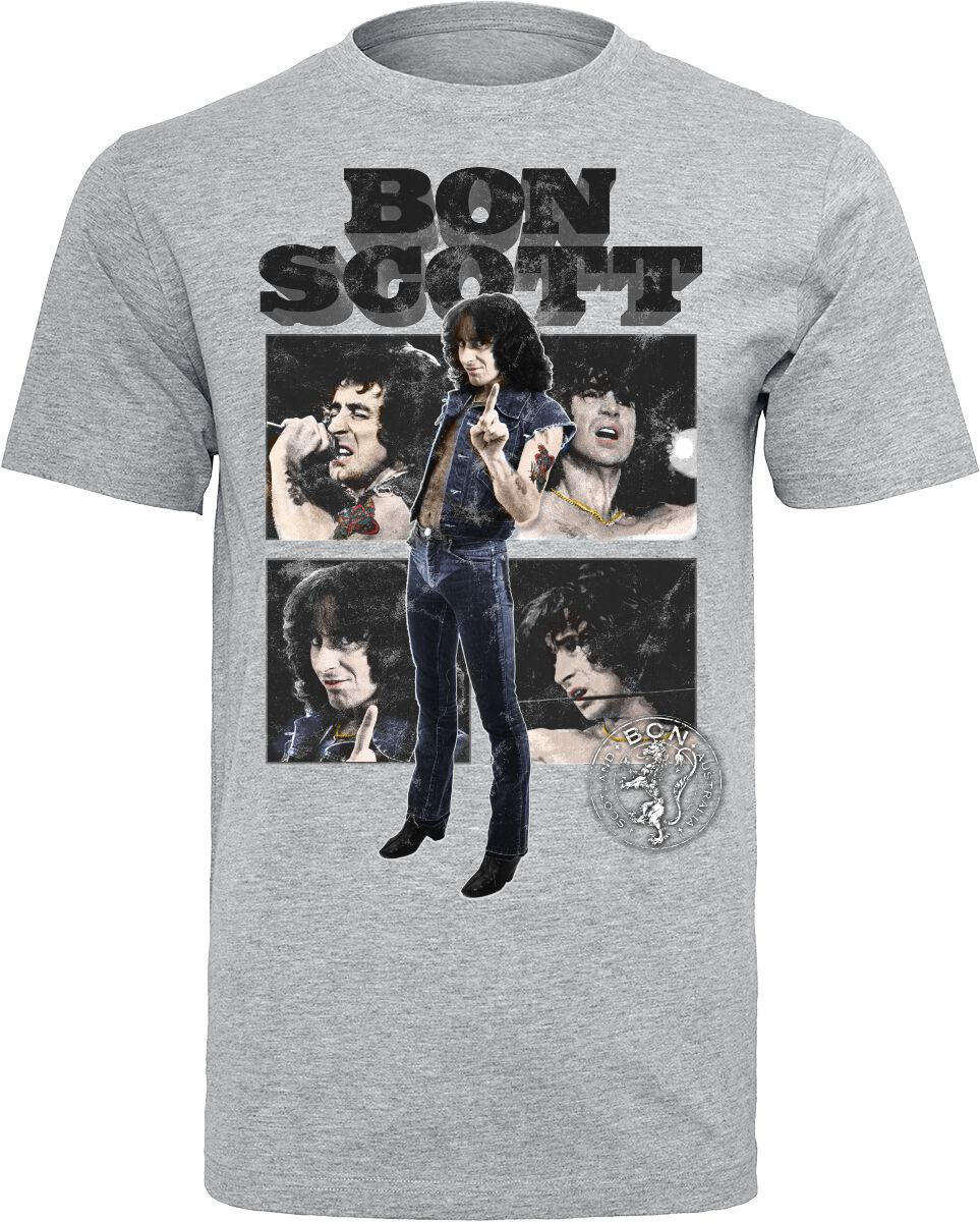 Bon Scott Live Photo T-Shirt grau