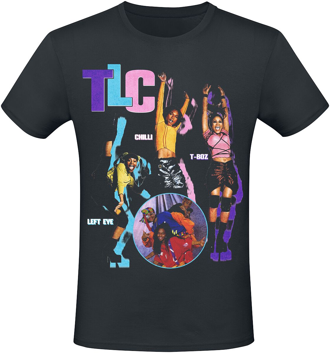TLC Logo '92 T-Shirt schwarz in M