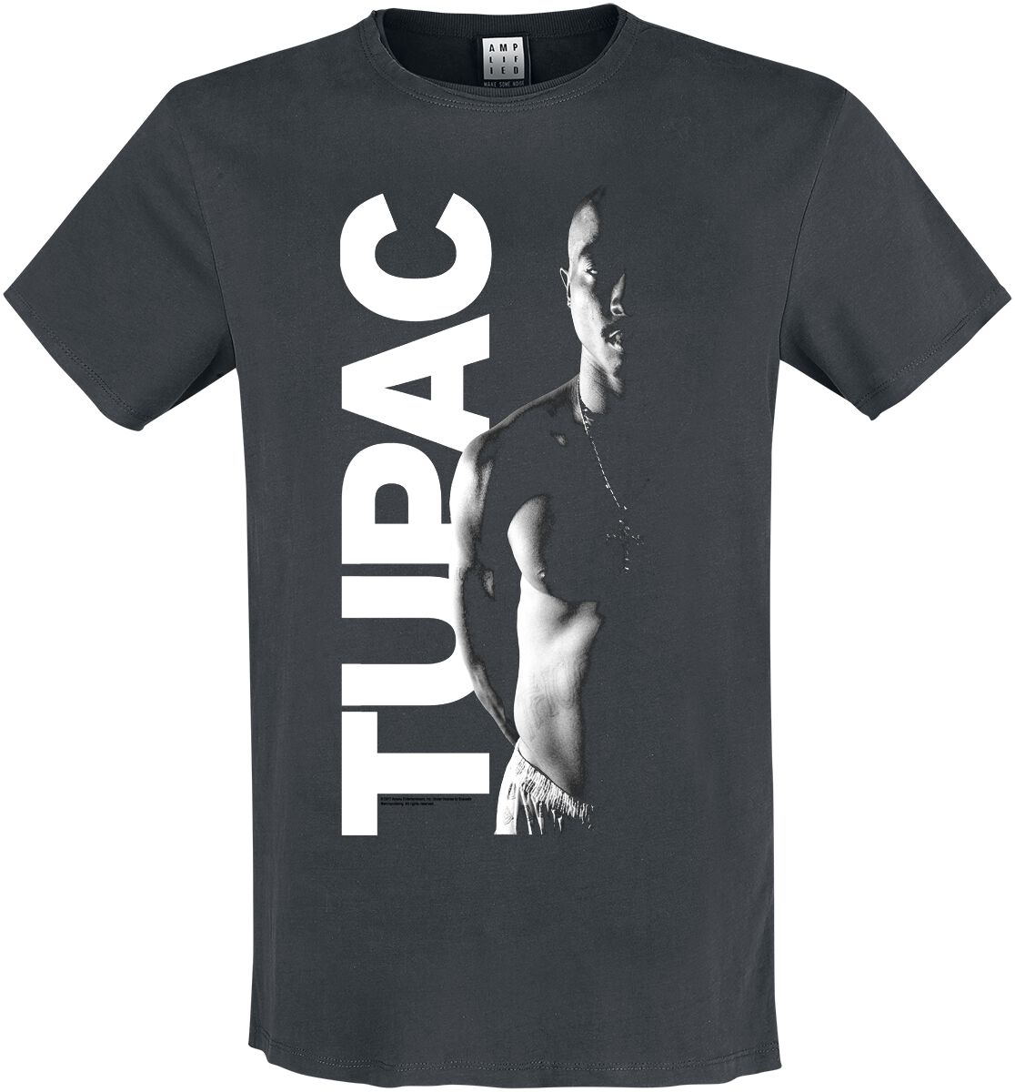 Tupac Shakur Amplified Collection - Shakur T-Shirt charcoal in XXL