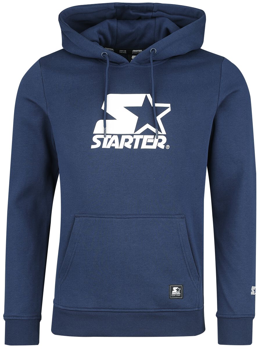 Starter Starter The Classic Logo Hoody Kapuzenpullover blau in L