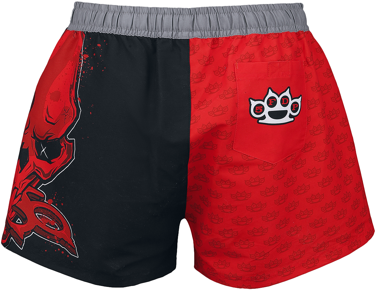 Five Finger Death Punch Badeshort - EMP Signature Collection - S bis XL - für Damen - Größe S - multicolor  - EMP exklusives Merchandise!