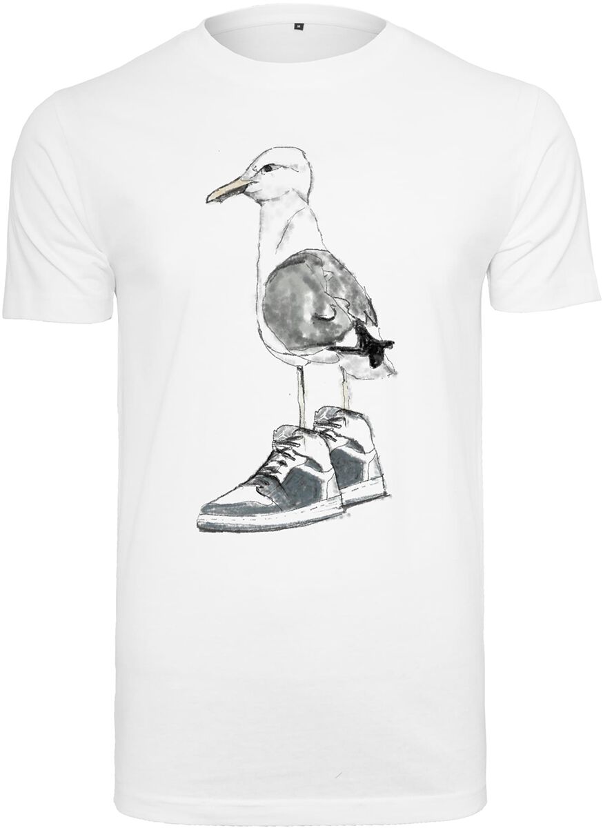 Mister Tee T-Shirt - Seagull Sneakers Tee - XS bis XXL - für Männer - Größe XL - weiß