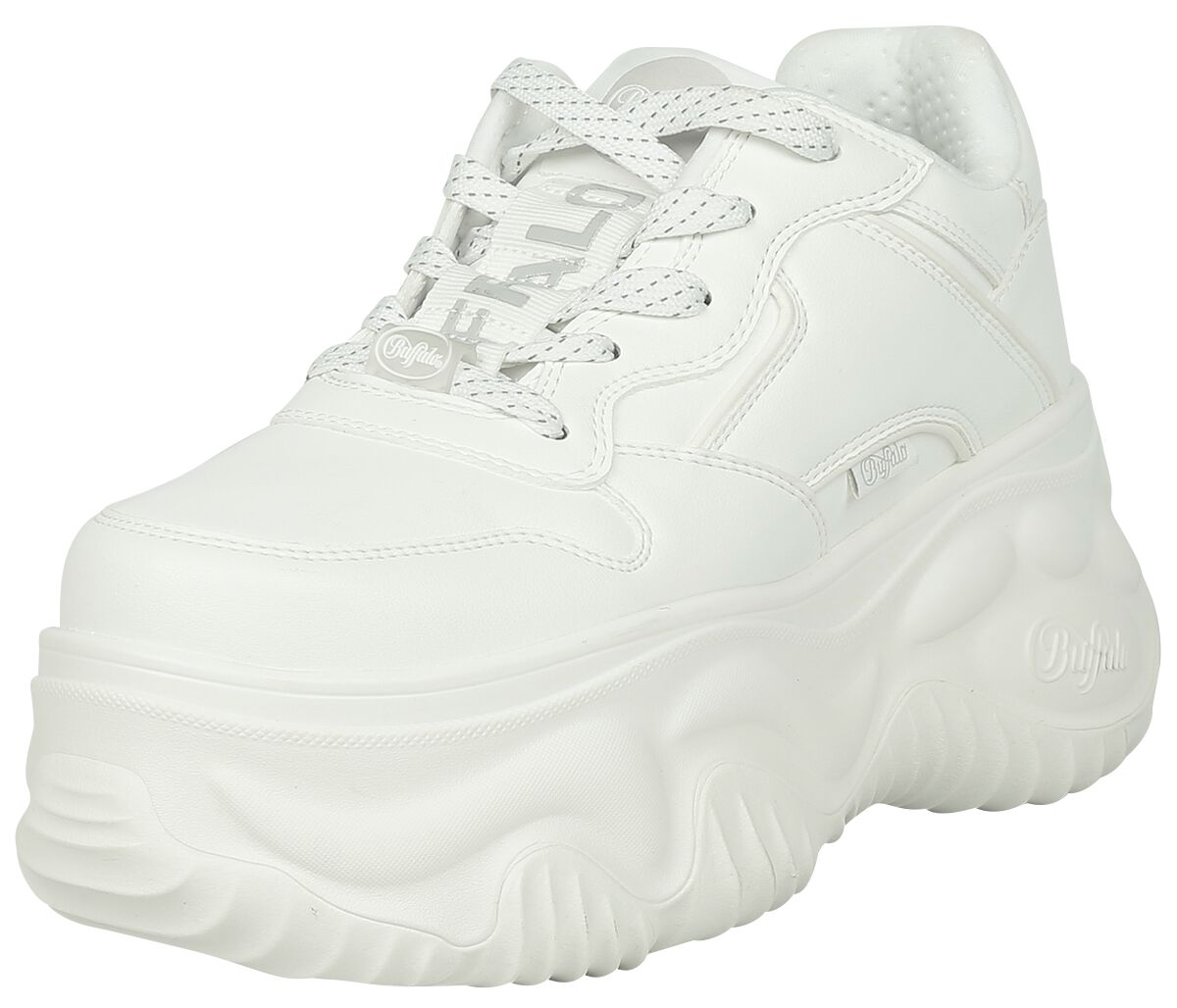 Buffalo Sneaker - Blader One Vegan Nappa - EU37 bis EU41 - für Damen - Größe EU38 - weiß