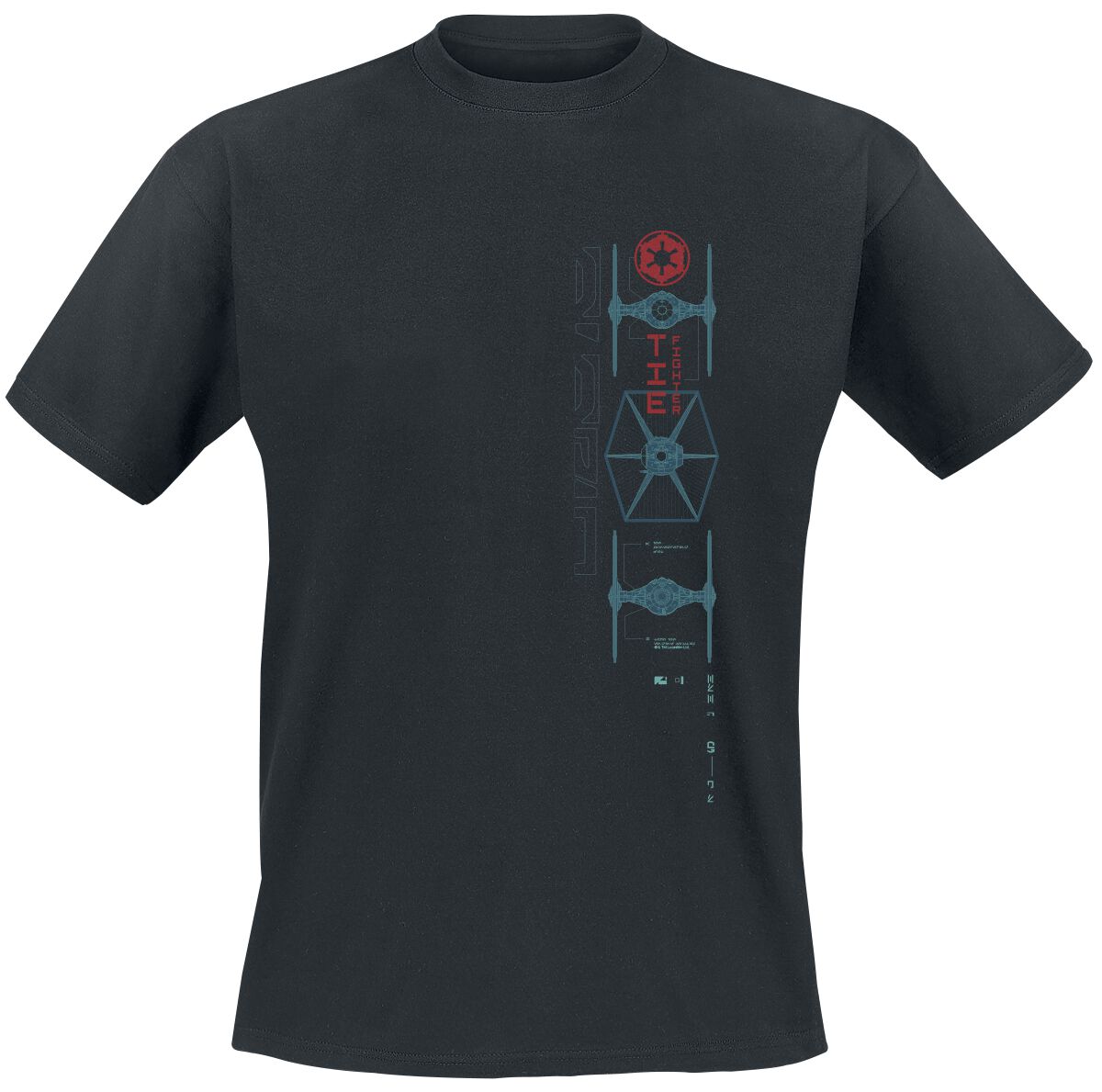 Star Wars Andor - Tie Fighter T-Shirt schwarz in M