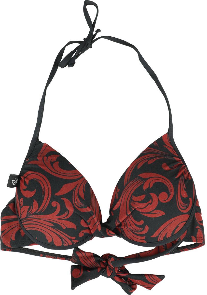 Black Premium by EMP Bikini-Oberteil - Bikini Top With Ornaments - S bis XXL - für Damen - Größe M - schwarz