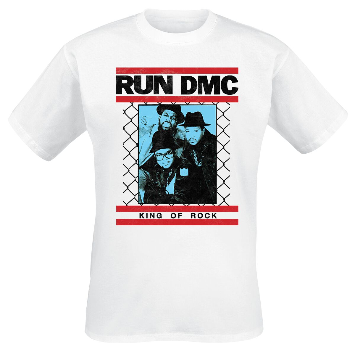 Run DMC King of Rock Fence T-Shirt weiß in M
