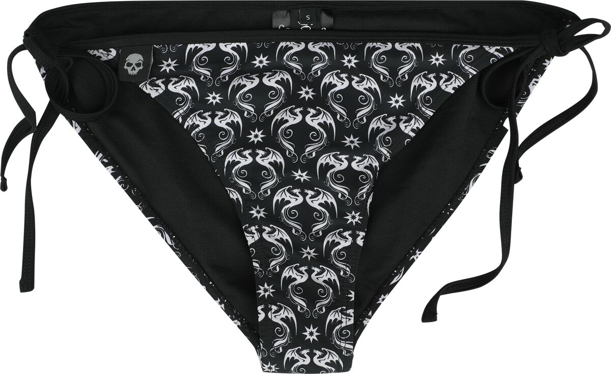 Gothicana by EMP - Gothic Bikini-Unterteil - Gothicana X Anne Stokes - Bikini Brief - S bis XXL - für Damen - Größe XL - schwarz