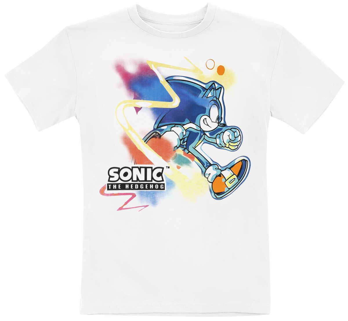 Sonic The Hedgehog - Gaming T-Shirt - Kids - Sonic Face - 104 bis 164 - Größe 140 - weiß