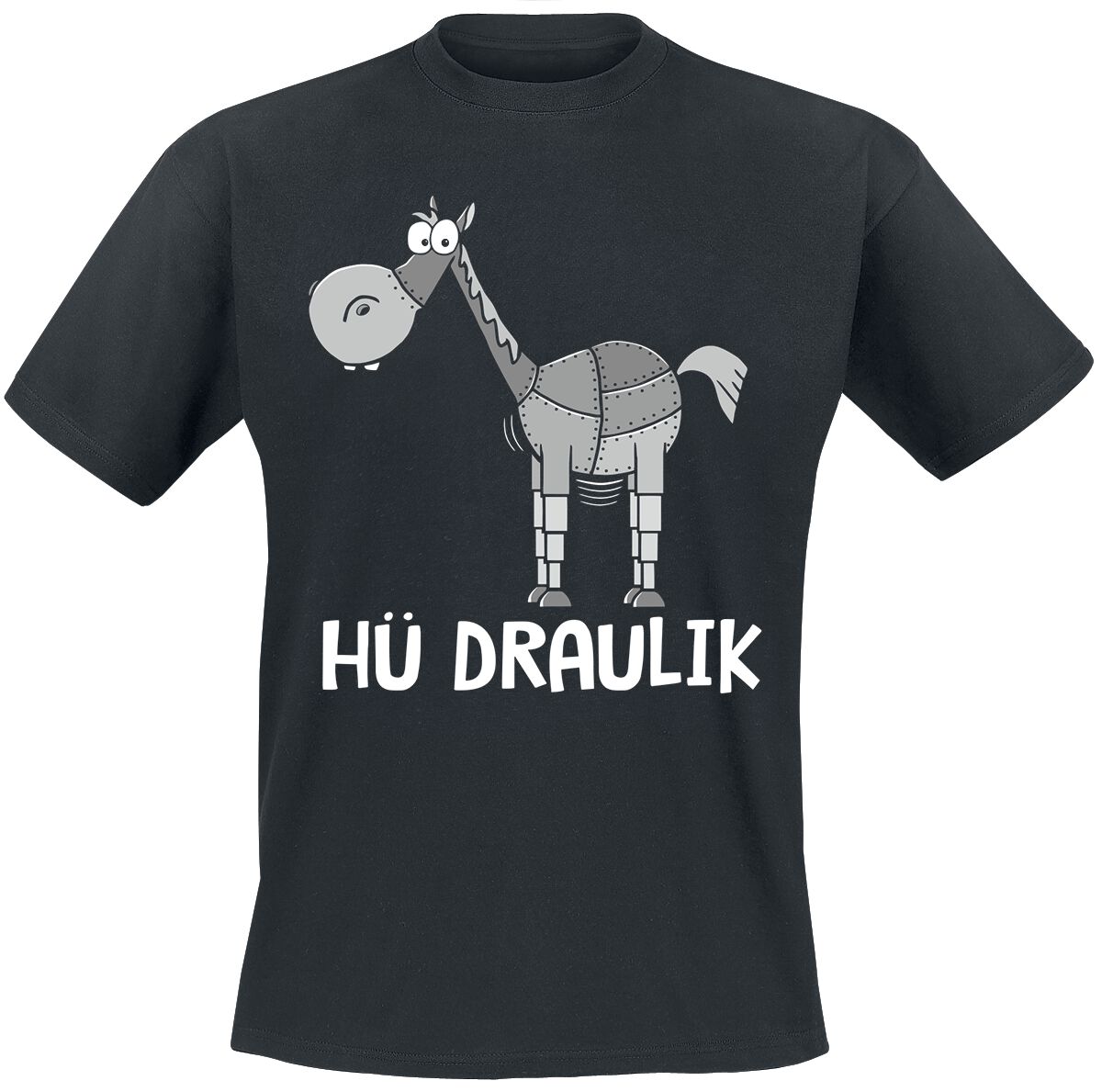 Tierisch Hü Draulik T-Shirt schwarz