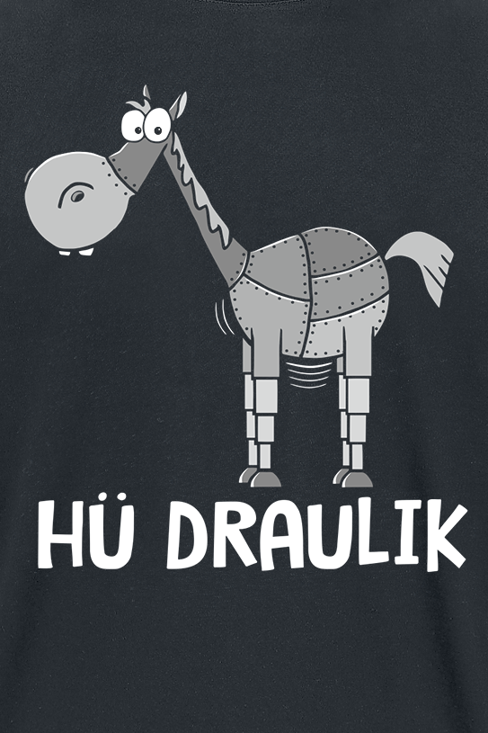 Tierisch Hü Draulik T-Shirt schwarz