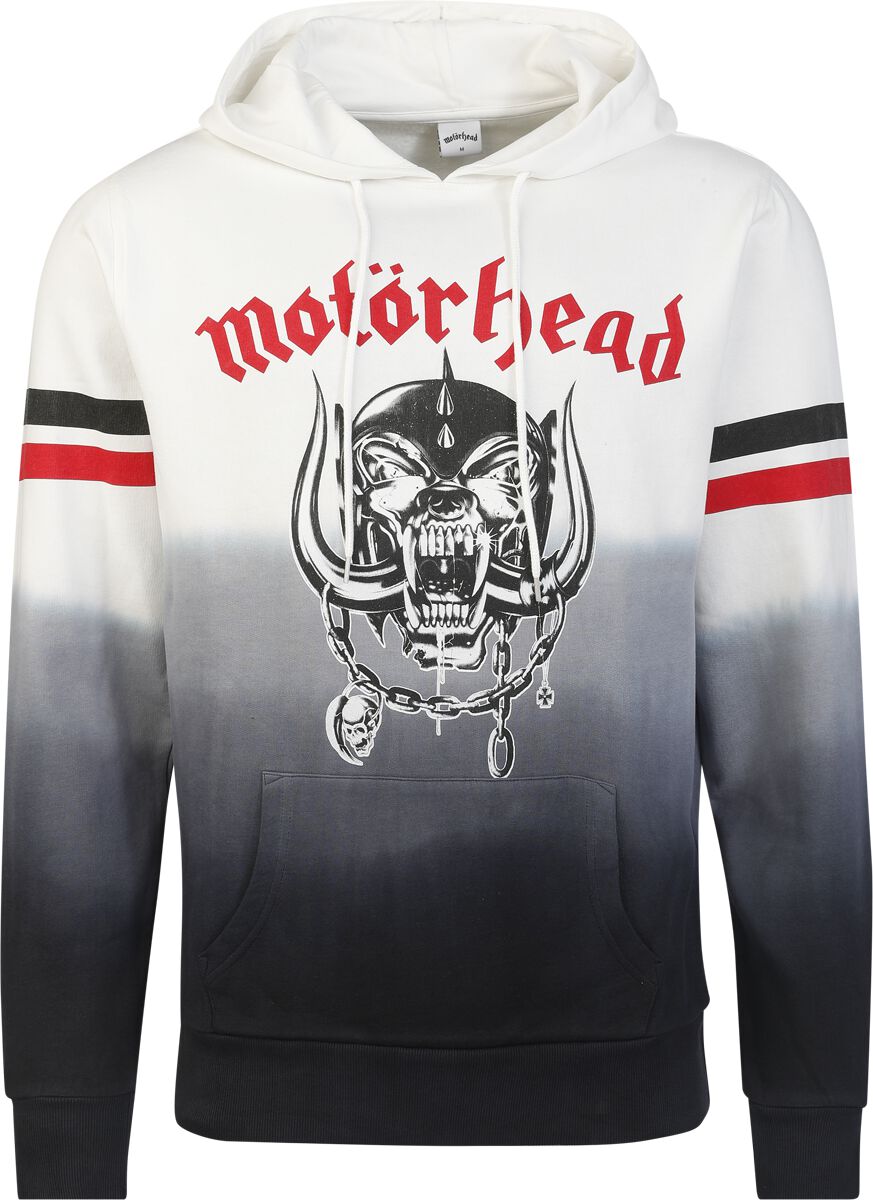 Image of Felpa con cappuccio di Motörhead - England Dip Dye - S a XXL - Uomo - bianco/nero