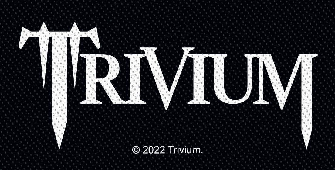 Trivium - Logo - Patch - schwarz| grau| weiß