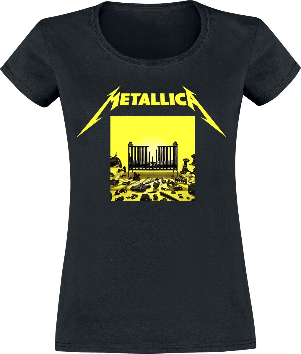 Metallica T-Shirt - M72 Squared Cover - S bis XXL - für Damen - Größe S - schwarz  - Lizenziertes Merchandise!