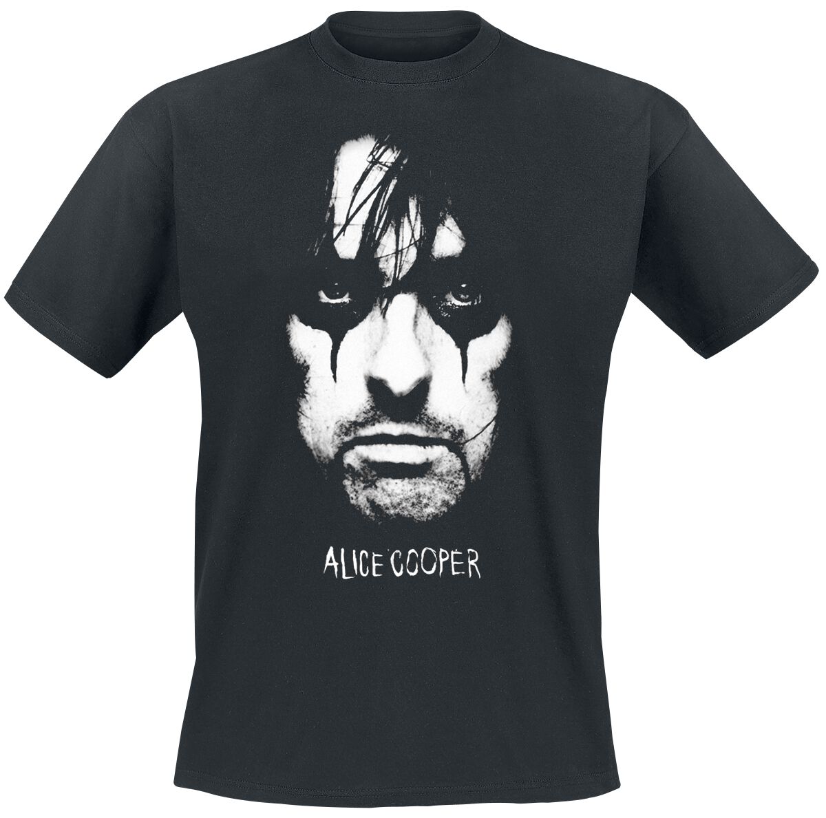 Alice Cooper Portrait T-Shirt schwarz in 4XL