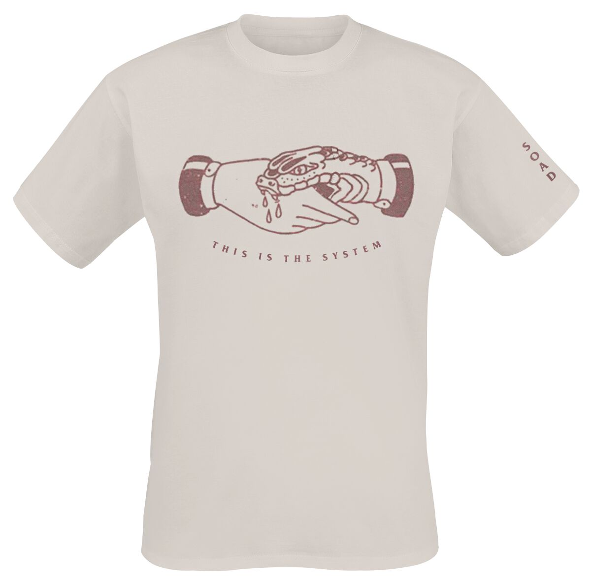 System Of A Down T-Shirt - Snake Shake - S bis XXL - für Männer - Größe XL - natur  - Lizenziertes Merchandise!
