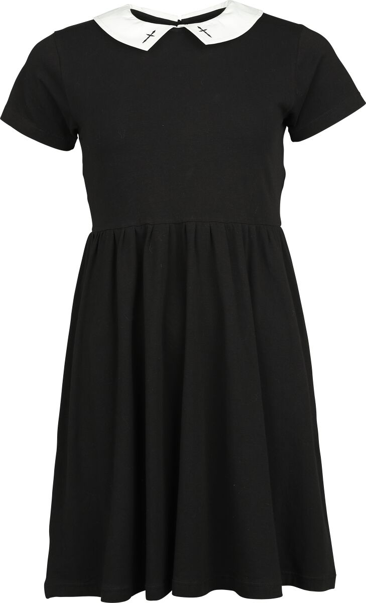 Gothicana by EMP Dress with Cross embroidery Kurzes Kleid schwarz in XL