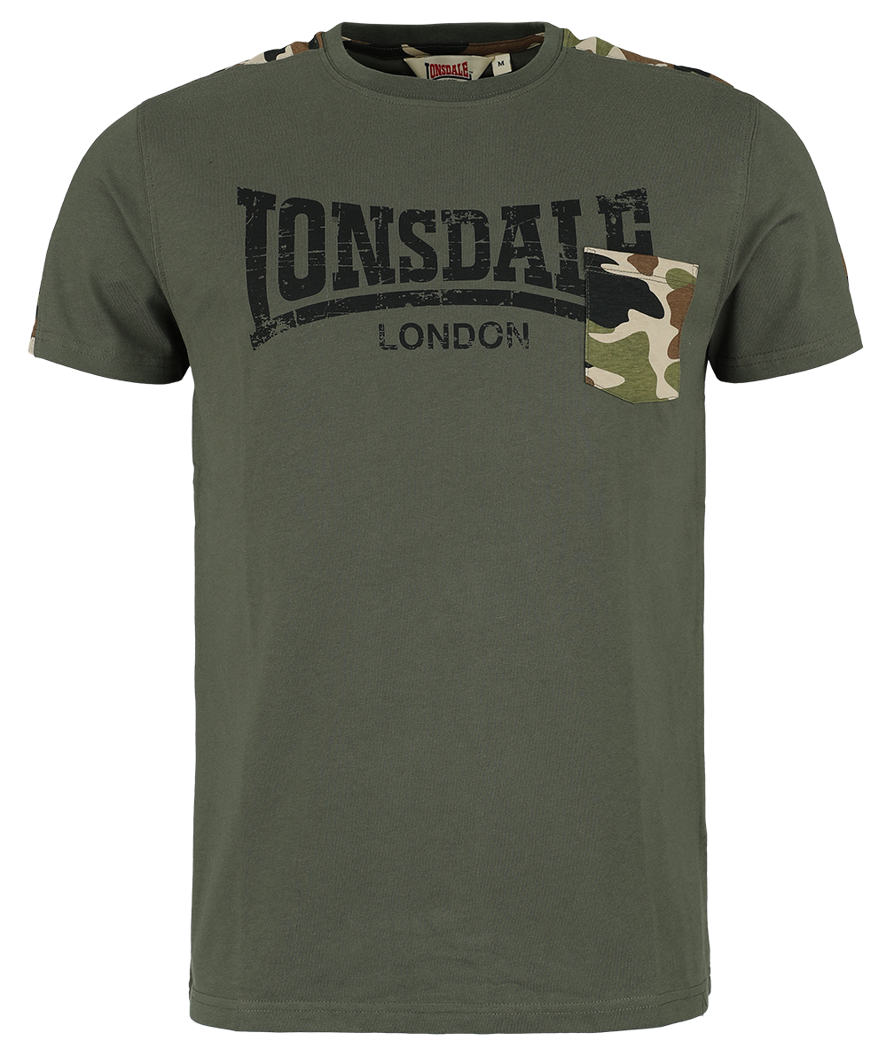Lonsdale London - HUXTER - T-Shirt - oliv