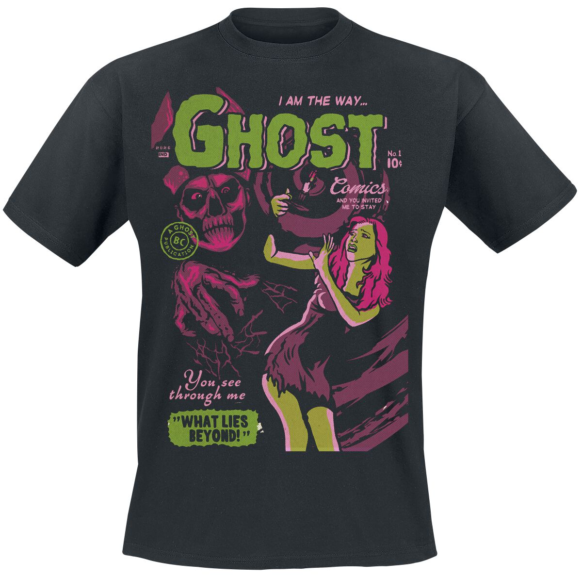 Ghost T-Shirt - Jiggalo Of Megiddo Comic - S bis 4XL - für Männer - Größe L - schwarz  - Lizenziertes Merchandise!