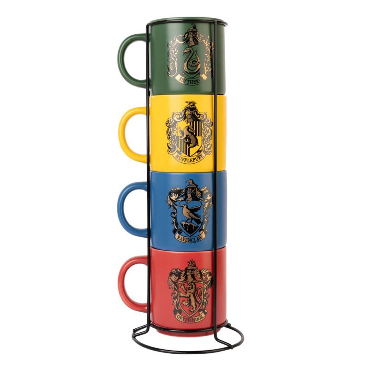 Harry Potter Tassen-Set - Hogwarts Häuser Tassen-Set - multicolor  - Lizenzierter Fanartikel