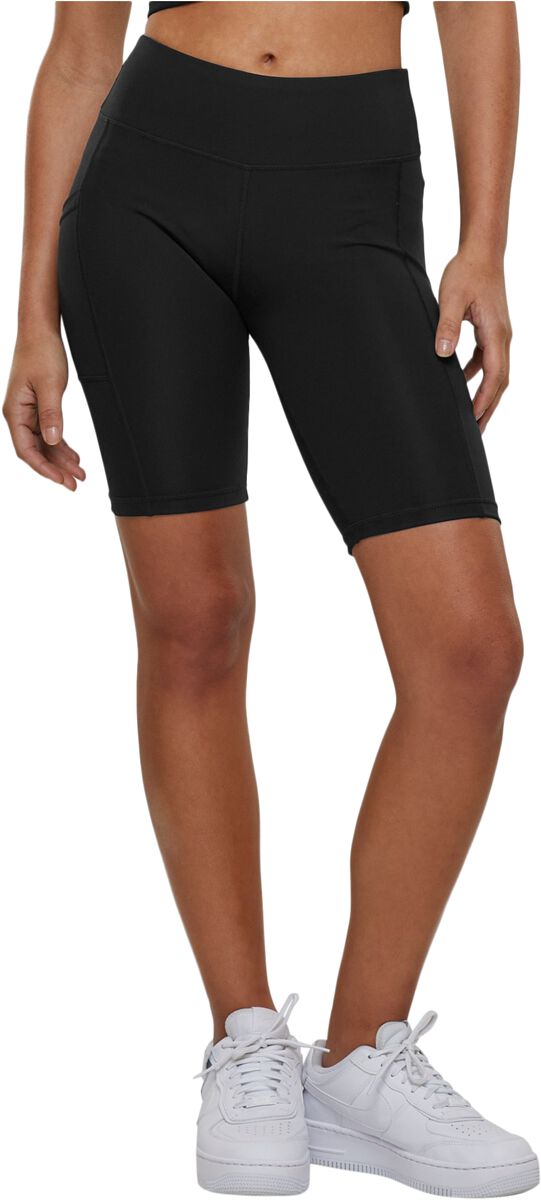 Urban Classics Short - Ladies Recyceled Cycle Shorts - XS bis 4XL - für Damen - Größe XS - schwarz