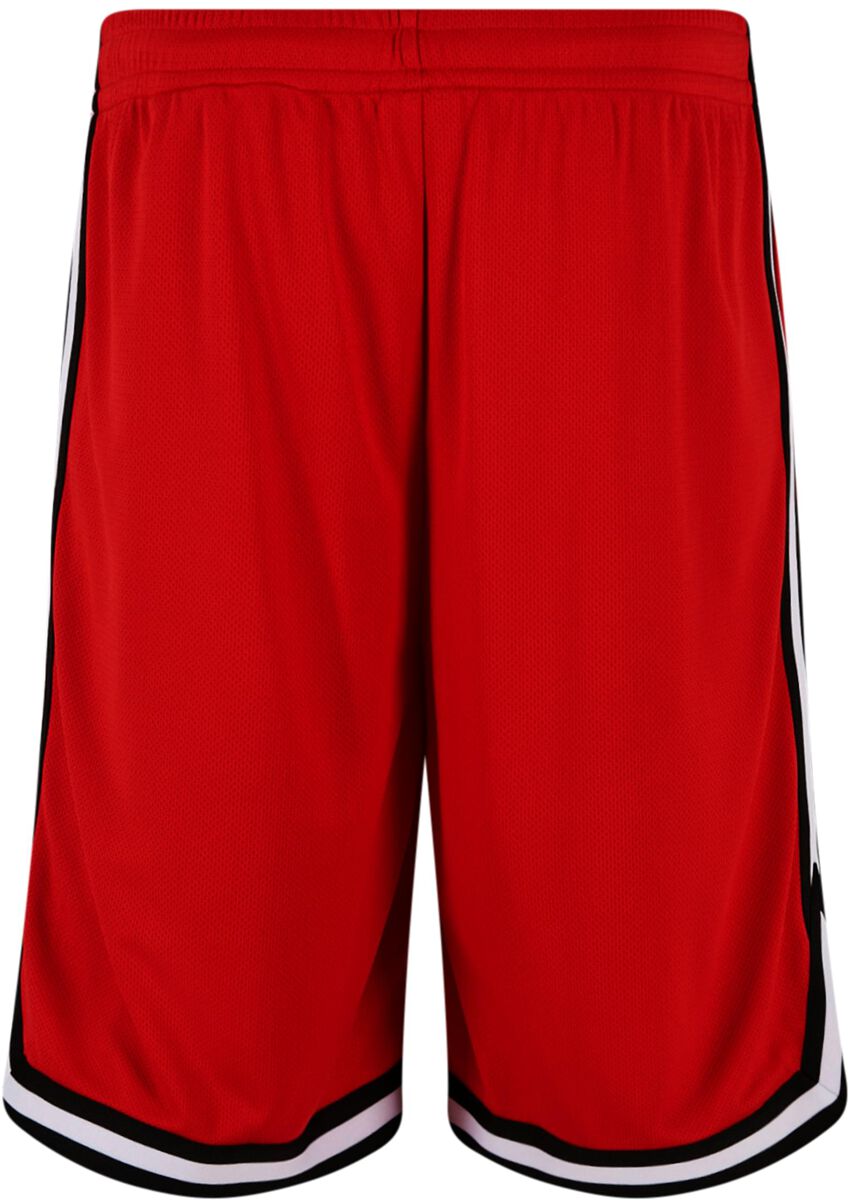 Urban Classics Stripes Mesh Shorts Short rot in XL