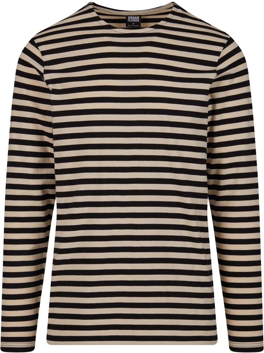 Urban Classics - Regular Stripe LS - Langarmshirt - schwarz| weiß