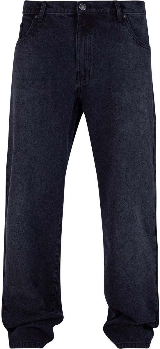 Urban Classics Jeans - Heavy Ounce Straight Fit Jeans - W30L32 bis W34L33 - für Männer - Größe W30L32 - schwarz