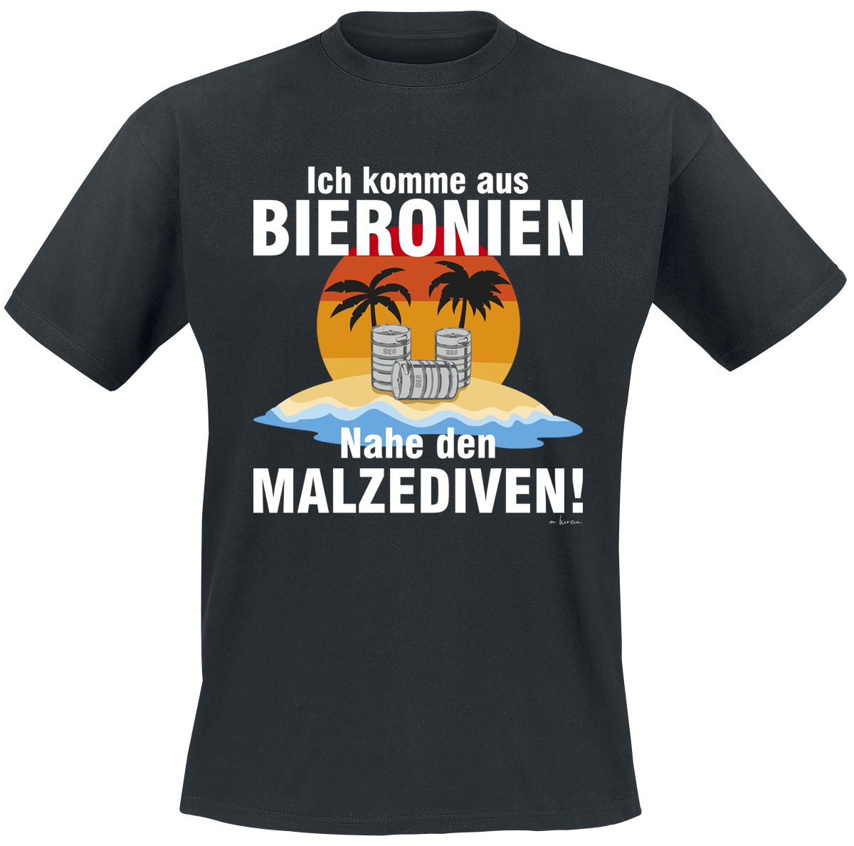 Alkohol & Party - Ich komme aus Bierkonien - T-Shirt - schwarz